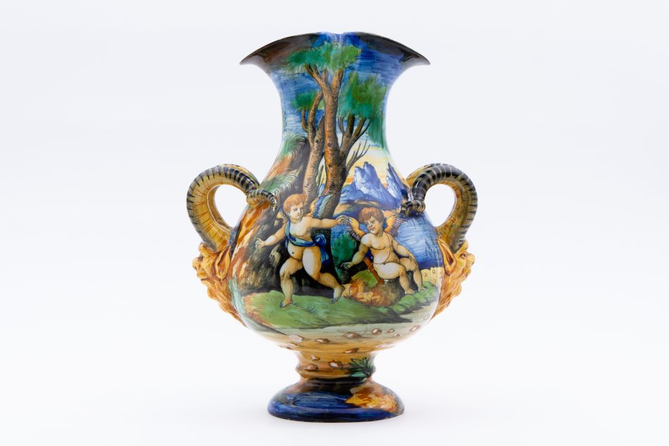 Cantagalli Maiolica Vase