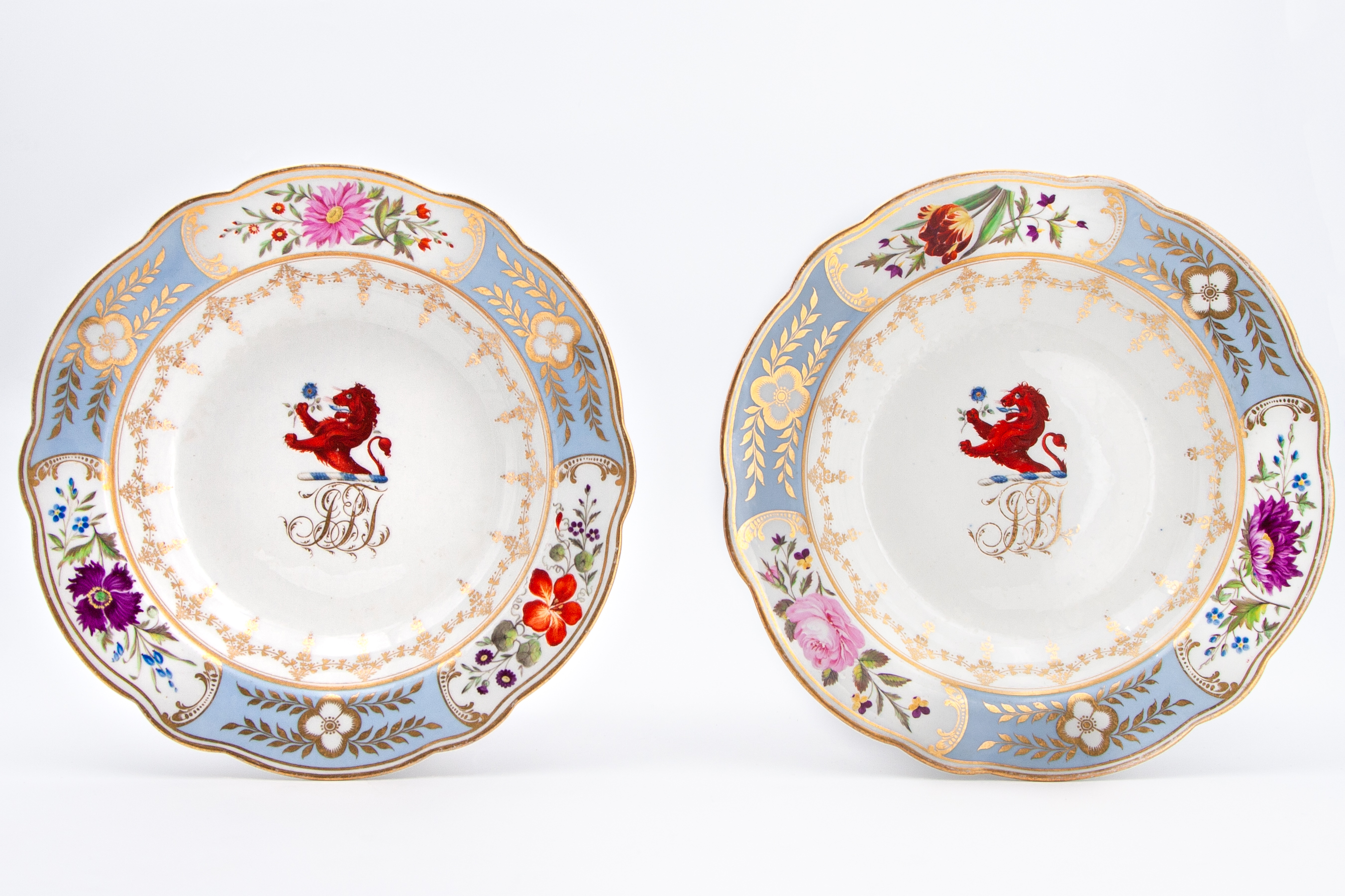 Chamberlains Worcester Porcelain Dishes