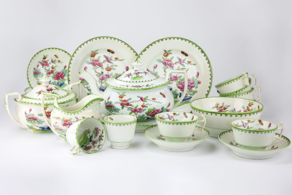Staffordshire Porcelain Tea Set