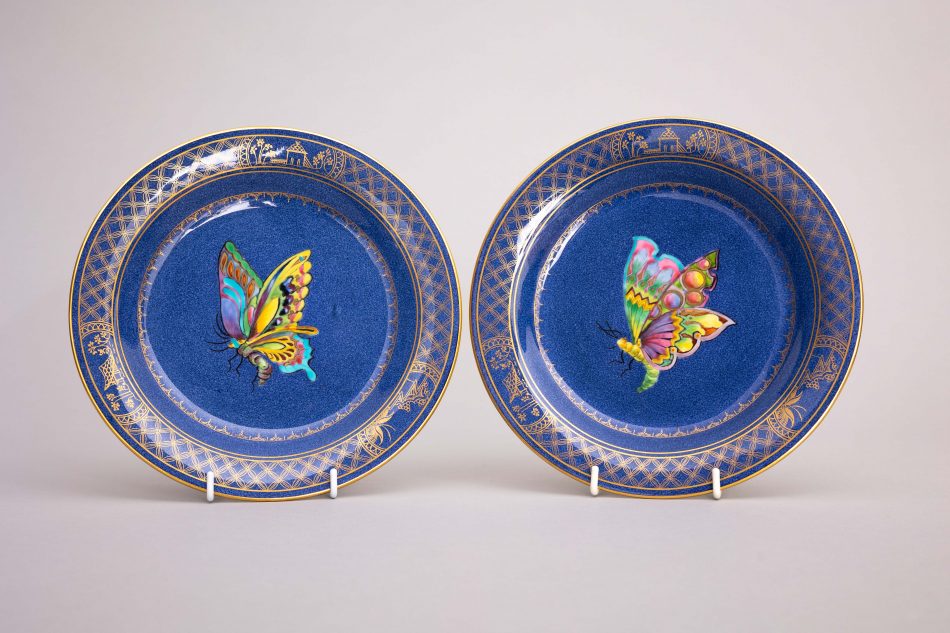 Pair of Wedgwood Butterfly Plates