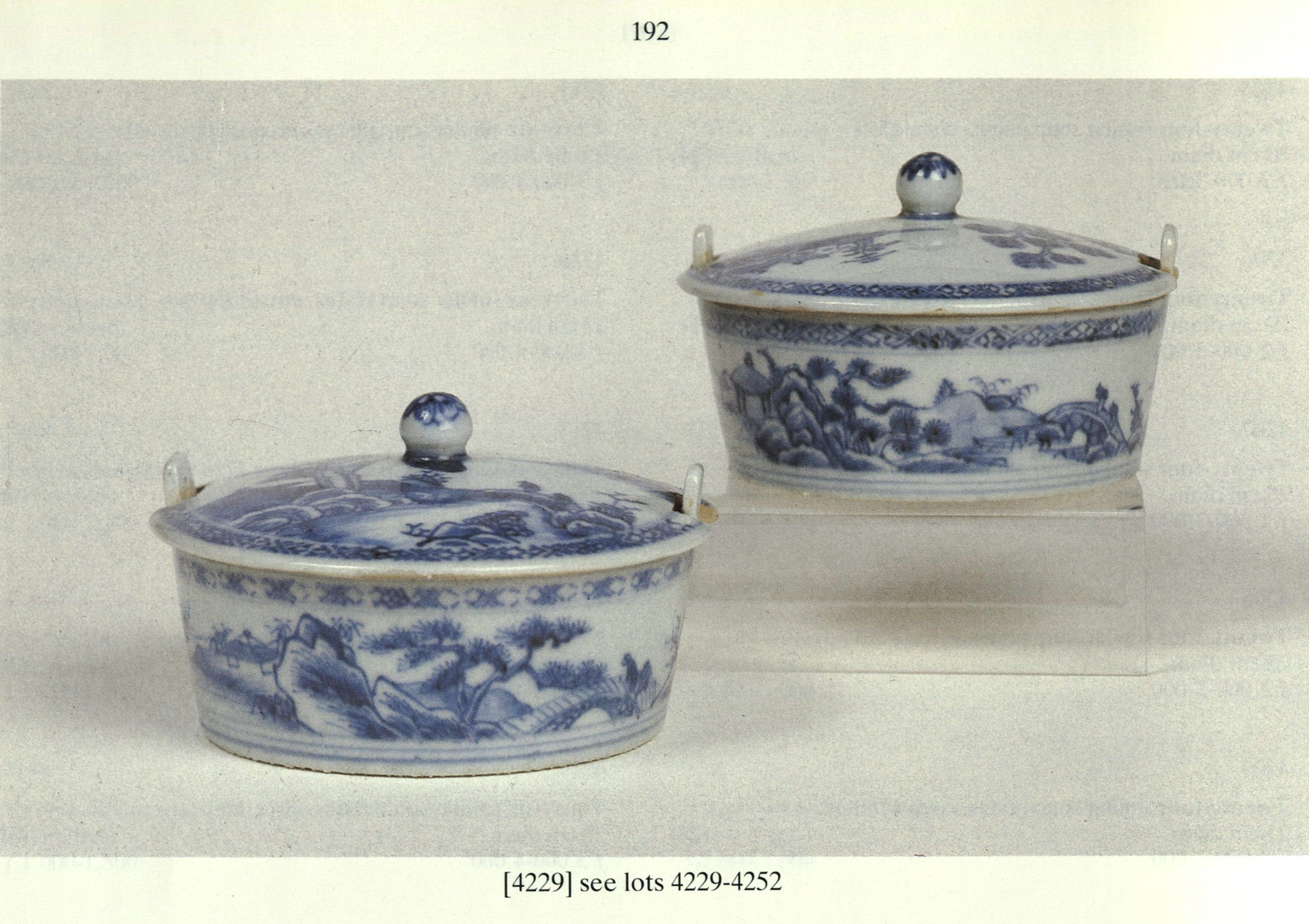 Chinese Shipwreck Porcelain Butter Tubs