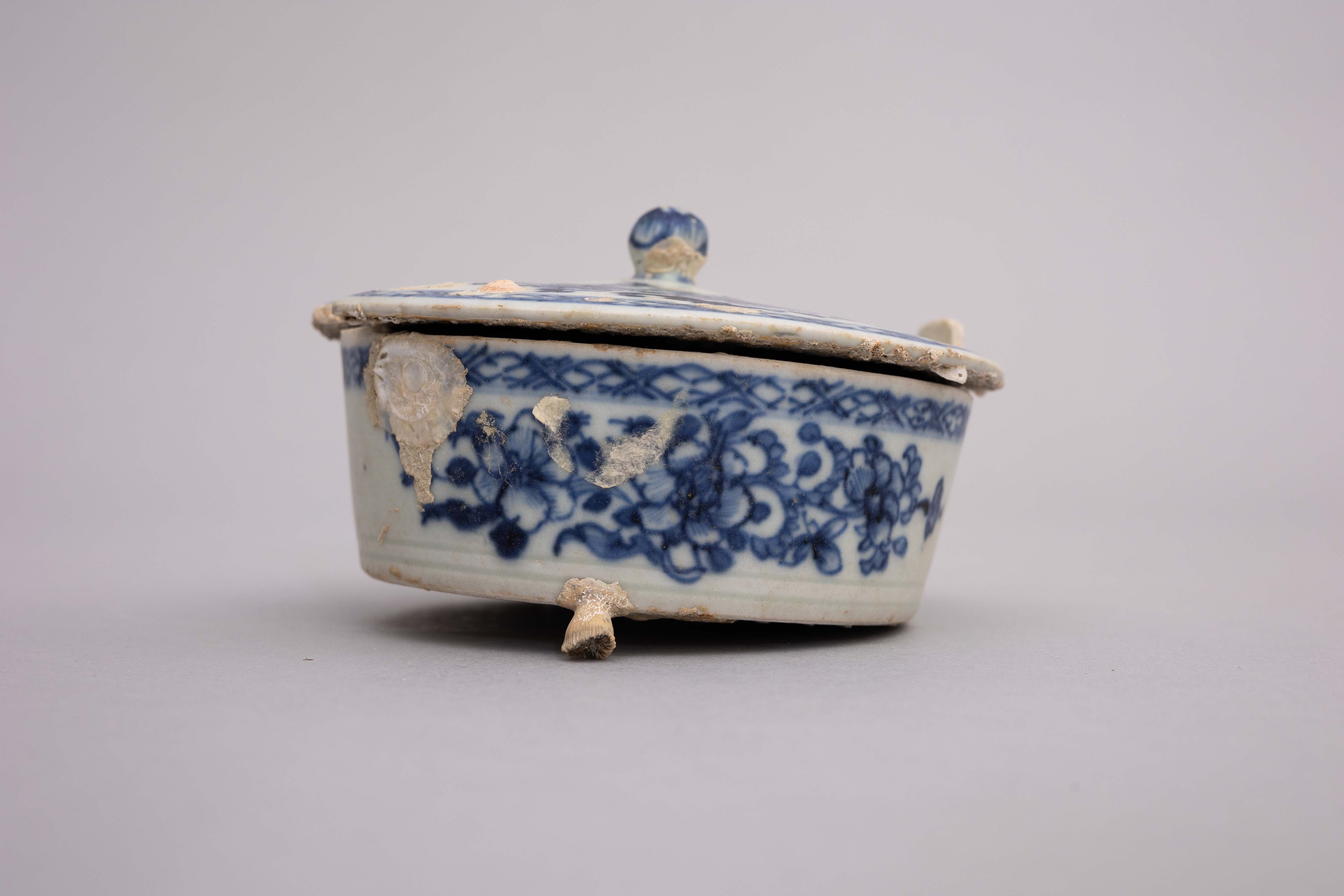 Hatcher Porcelain Chinese Export Butter Tub