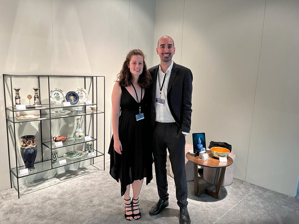 Artistoric co-founders Michael Assis and Bailey Tichenor at the Palm Beach Show