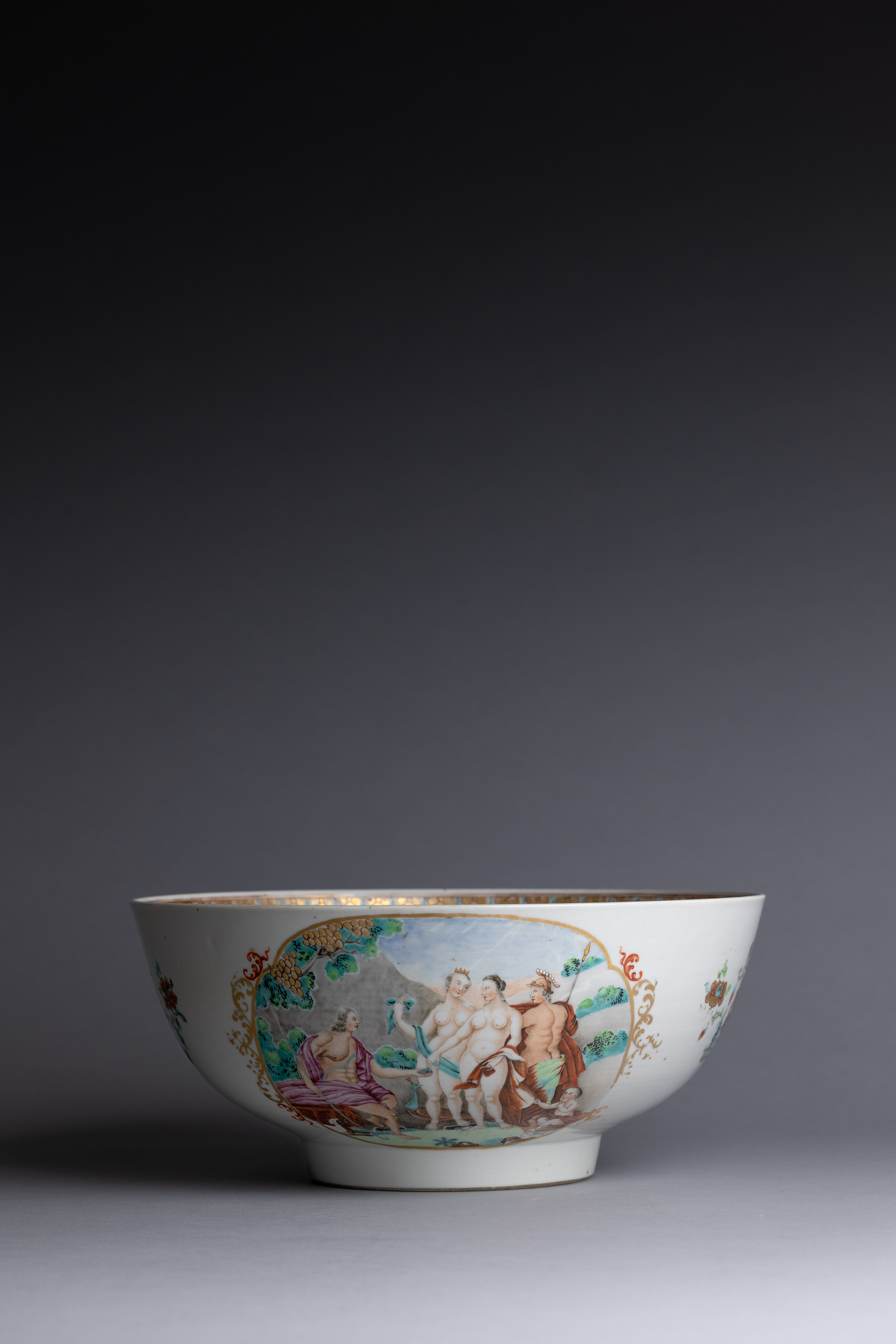 Chinese Export Punch Bowl