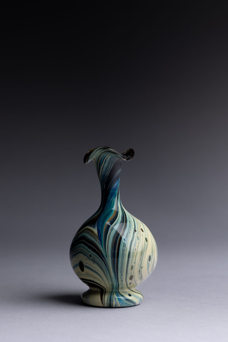 Murano Calcedonio Glass Vase